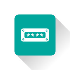 Password Protection Icon. Flat Design. Business Concept Isolated Illustration.