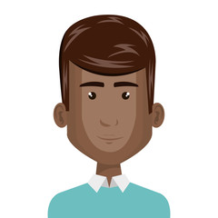 young man avatar character vector illustration design