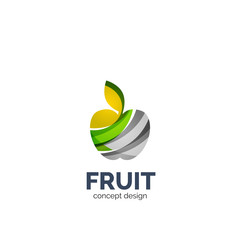 Vector apple fruit icon