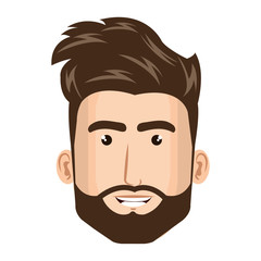 young man avatar character vector illustration design