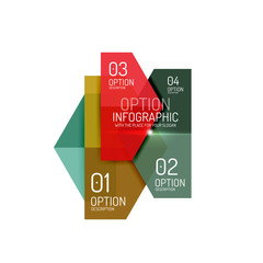 Paper business option button infographic templates