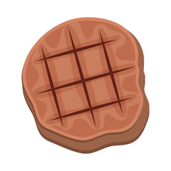 delicious grill meat icon vector illustration design