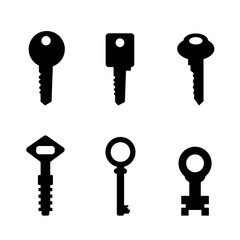 Door key set . eps 10 vector illustration