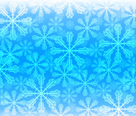 Abstract background with bokeh. Bright   snowflake .