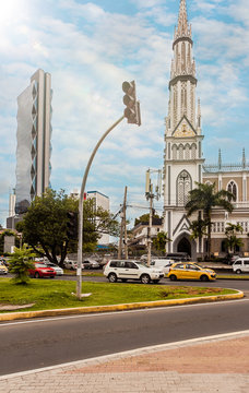 The church "Iglesia del Carmen" in Panama City