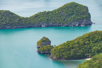 View of islands from Ang Thong National Marine Park, Thailand.