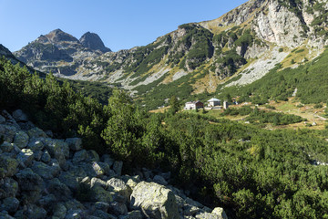 Landscape to Malyovishka river Valley and Malyovitsa peak, Rila Mountain, Bulgaria