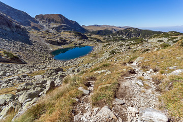 Amazing landscape with Lake, Rila Mountain, Bulgaria