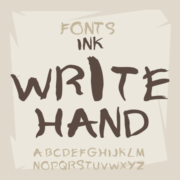 font ink write hand 