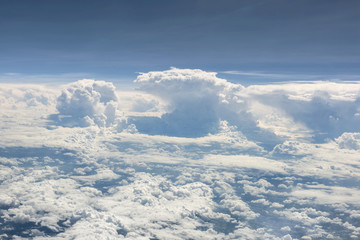 beautiful clouds on a blue sky