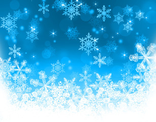 クリスマス　雪の結晶