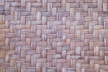 Texture or background of Thailand basketwork. In Closeup.