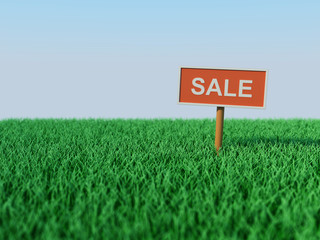 Sale Concept - 3D Rendered Image