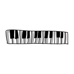 Fototapeta premium piano keys icon image vector illustration design 