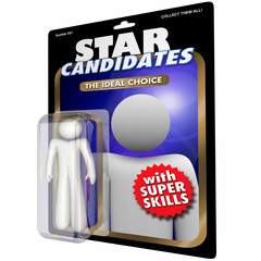 Best Job Candidate Hire New Employee Worker Action Figure 3d Ill