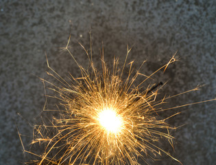 Firework  on abstract background.