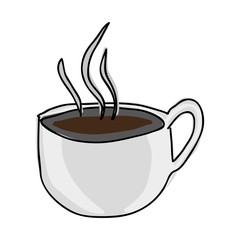 coffee mug icon image vector illustration design 