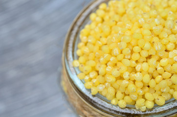 millet seed on table