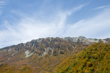 黒部平からの紅葉の立山