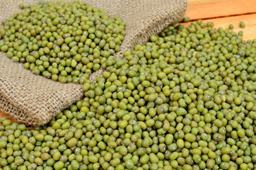 mung beans on table
