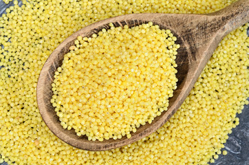 millet seed on table