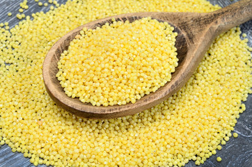 millet seed on table