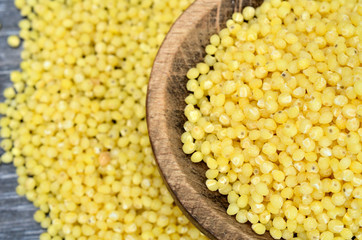 millet seed on table