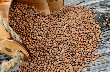 lentil on table