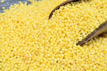millet seed on table