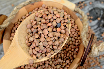 lentil on table