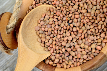 lentil on table