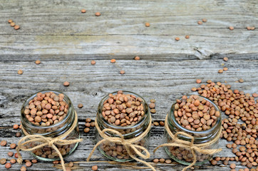 lentil on table