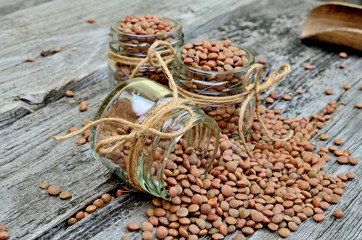 lentil on table