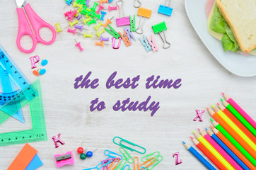 word the best time to study