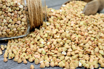 buckwheat on table
