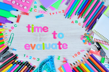 word time to evaluate on table