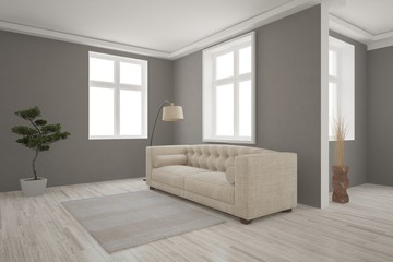 Naklejka na ściany i meble white modern interior design