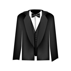 male suit or tuxedo icon image vector illustration design 