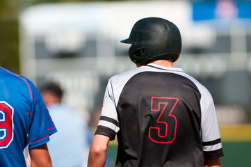 High school baseball player