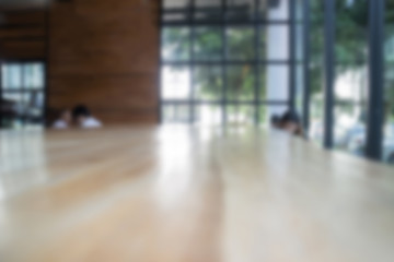 Obraz premium Interior blur of street coffee shop