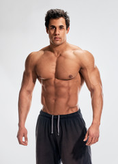 Fototapeta premium handsome guy Bodybuilder