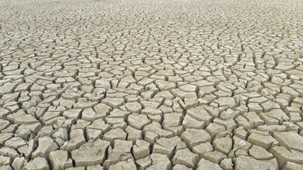 crack earth in the arid area