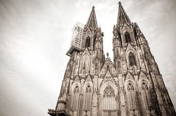 view of Gothic Cathedral in Cologne, Germany