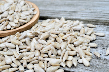 sunflowers seed on table