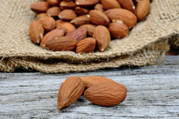 almond on table