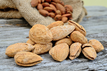 almond on table