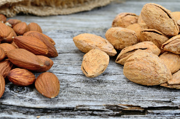 almond on table