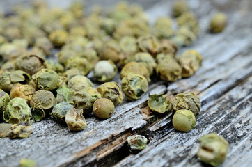 peppercorn on table