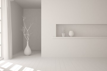 white modern interior design