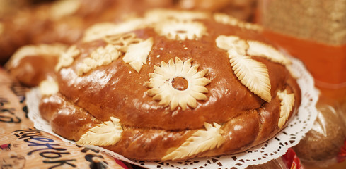 fresh sweet baked products for breakfast